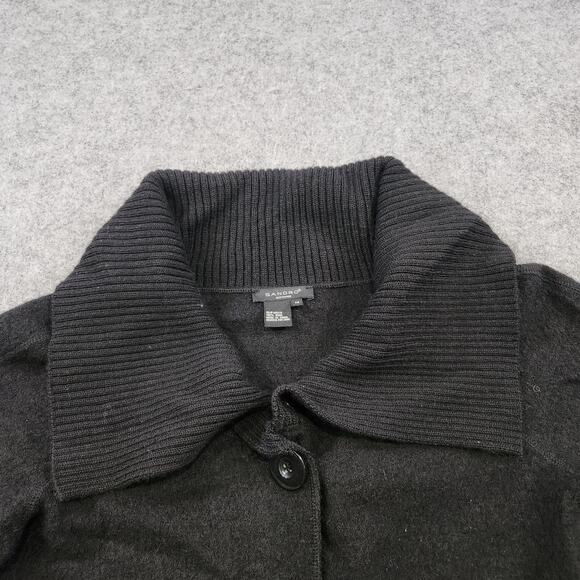 Sandro Sweater Womens Medium 100% Wool Collared Button Up Cardigan Jacket - Picture 6 of 15